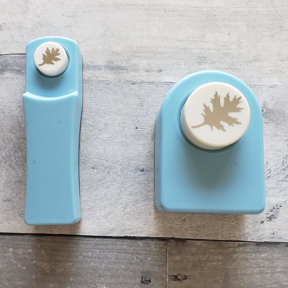 Set of Two Leaf Paper Punches - Crafting
